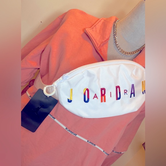 Supreme Logo Piping Quarter Zip Sweatshirt - Picture 14 of 14